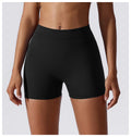Shorts de Yoga, Fitness, Com Cintura Alta, Sem Costura
